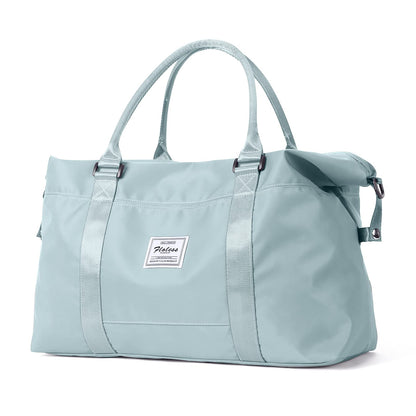 Sport Travel Duffle Bag Large Gym Tote Bag for Women, Weekender Carry on Bag for Airplane, Ladies Beach Overnight Bag Waterproof Luggage Bag with Wet Pocket