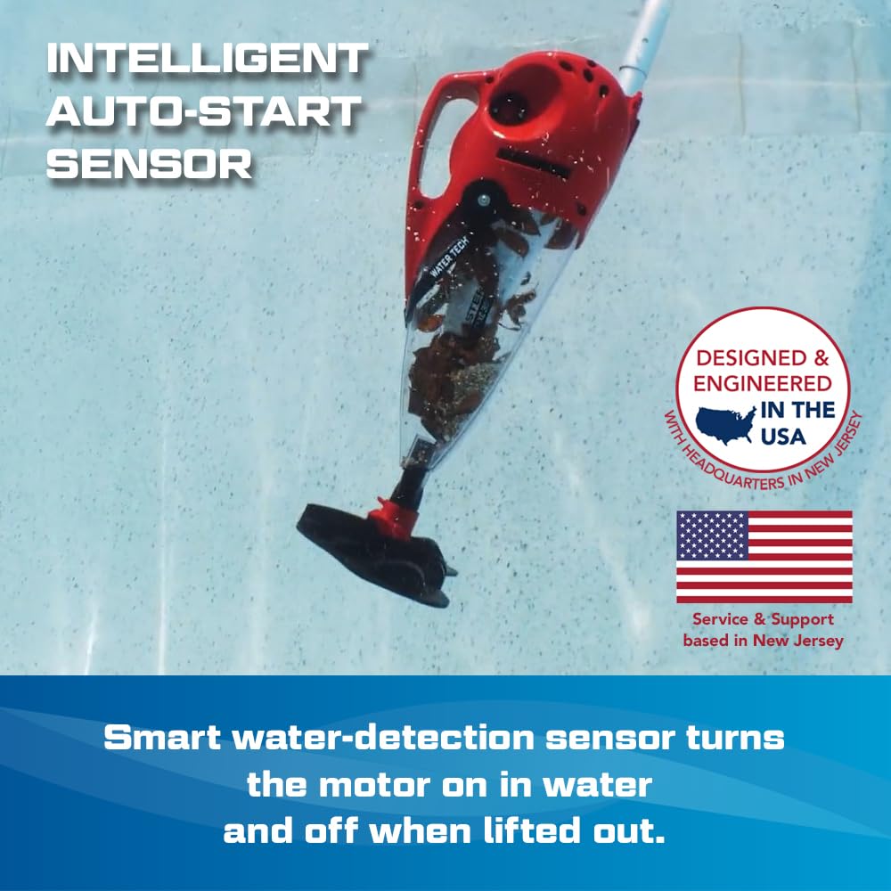 POOL BLASTER Pulse XL 350 Inground & Above Ground Pool Vacuum - American-Engineered Cordless Hoseless Vac with Auto-Start & XL Debris Chamber - Rechargeable Cleaner with 10.5" Head & 60 Min Runtime