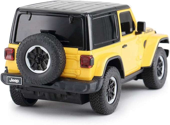 RASTAR RC Toy 1/24 Scale Wrangler JL Remote Control RC Car Rubicon Model Vehicle for Kids Yellow