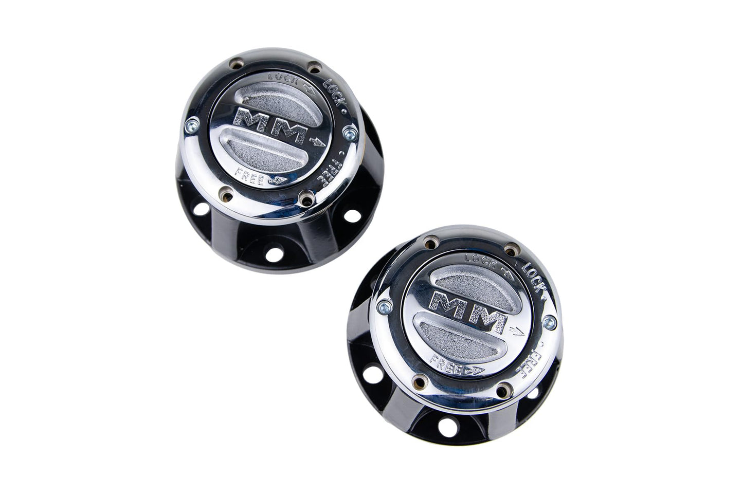 Mile Marker 457 Pair of Premium Manual Locking Hubs fits 1972-1986 CJ Universal (6-Bolt 27 Spline) and 1972-1980 Scout II | Replaces Original Equipment Manual and Automatic Hubs