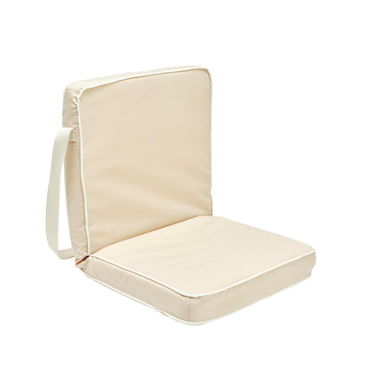 SUNNYLiFE Take Anywhere Folding Chair, Outdoor Portable Lounging Seat, 6 Adjustable Reclining Settings, Steel Frame, Polyester Fabric, Water Resistant, 38.19 x 19.69 x 3.15 inches, 1.82 lbs, Oyster