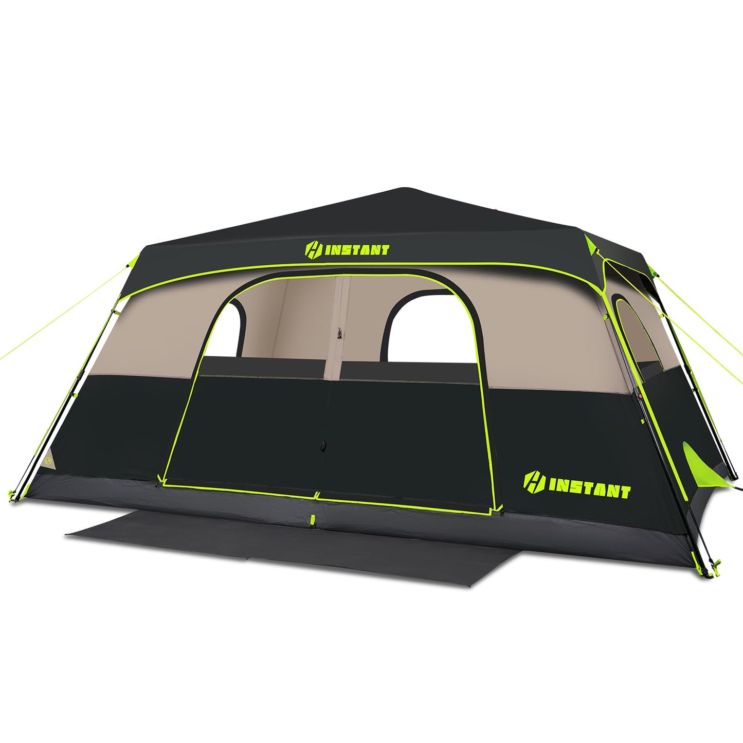 HINSTANT 4/6/8/10 Person Instant Tent, Waterproof Pop Up Tents for Camping with Rainfly, 60 Seconds Easy Setup, Automatic Cabin Tent for Family Camping with Expandable Carry Bag & Upgraded Ventilation
