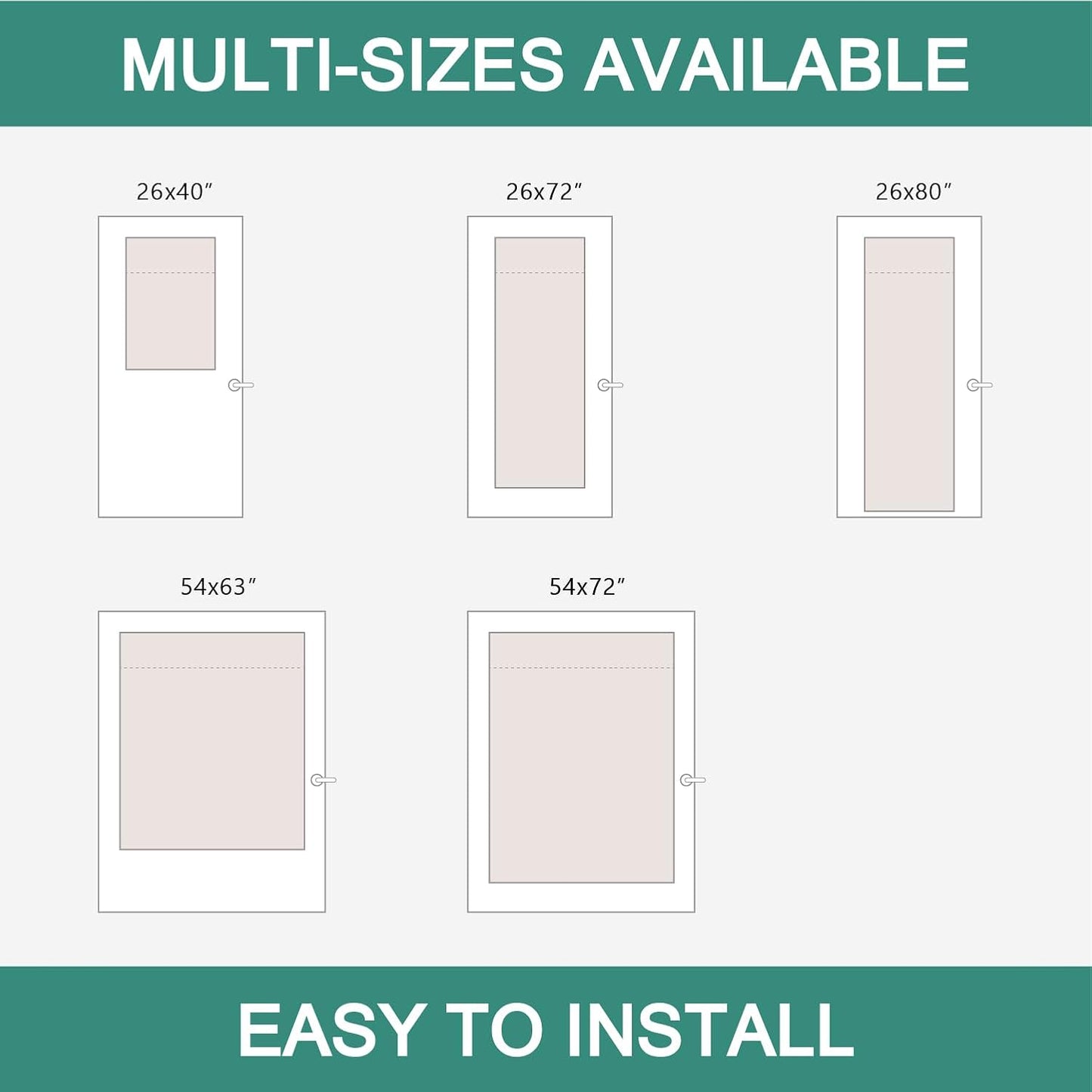 MIULEE French Door Curtains - Non-See-Through Privacy Sheer Drapes | White, 26 x 72 Inches, 2 Panels