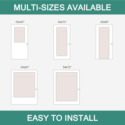 MIULEE French Door Curtains - Non-See-Through Privacy Sheer Drapes | White, 26 x 72 Inches, 2 Panels