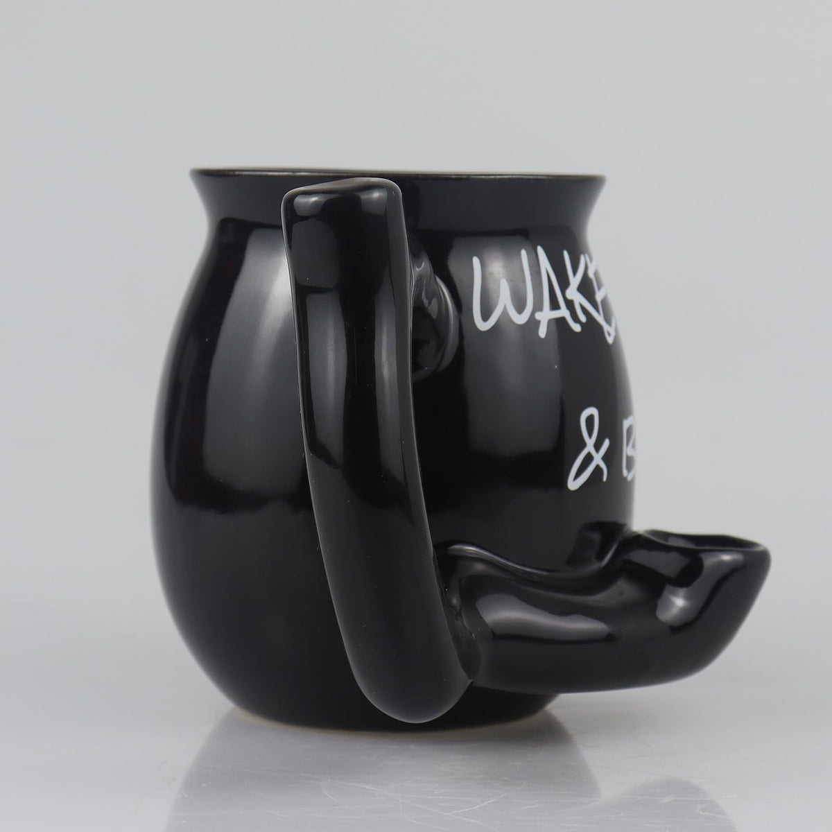 ISTOOLL Coffee Mug, Novelties Ceramic Cup Father's Day Gift, Black