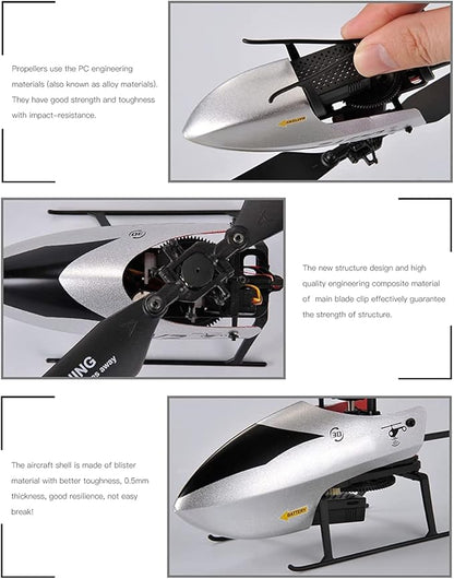 GoolRC C129 V2 RC Helicopter 4 Channel Remote Control Helicopter with 6-Axis Gyro 2.4Ghz RC Aircraft with 3D Flips Altitude Hold One Key Take Off/Landing for Adults and Beginners