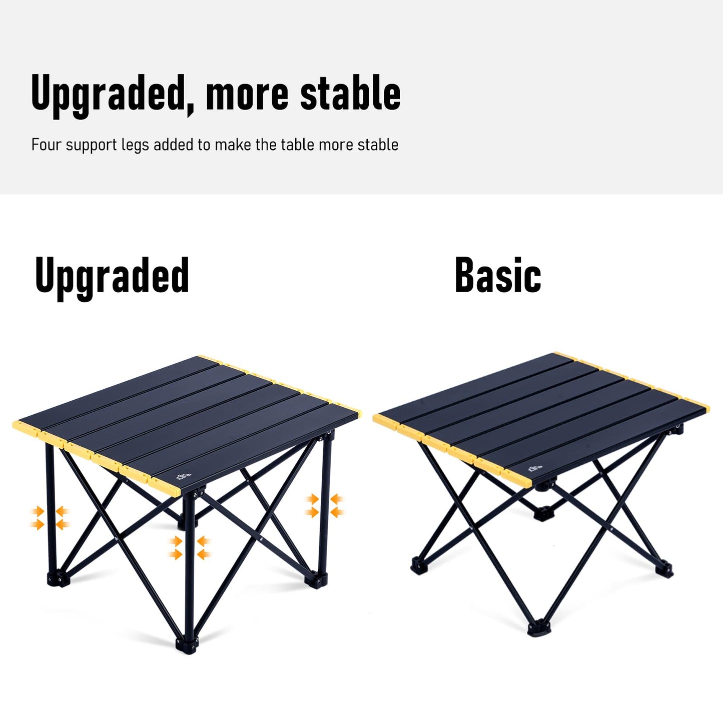 iClimb 1 Folding Table and 2 Anti-Sinking Folding Chair Bundle, Ultralight Compact for Adults Outdoor Beach Backpacking Hiking Camping Concert