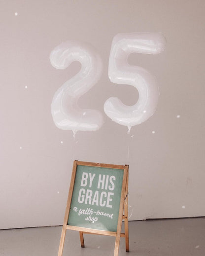 White Number 14 Balloon 40 inch, 14 Number Balloons, 14th White Birthday Decorations for Girls Boys 14 Year Old Party Supplies