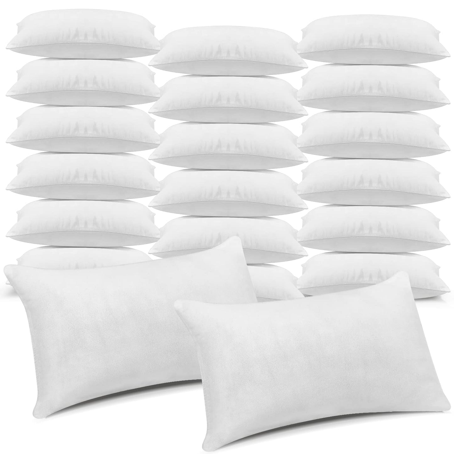 Macarrie 20 Pcs Queen Size Pillows for Sleeping Standard Size Inserts Hotel Bed Pillows Bulk for Stomach Back and Side Sleepers Machine Washable (30 x 20 Inches)