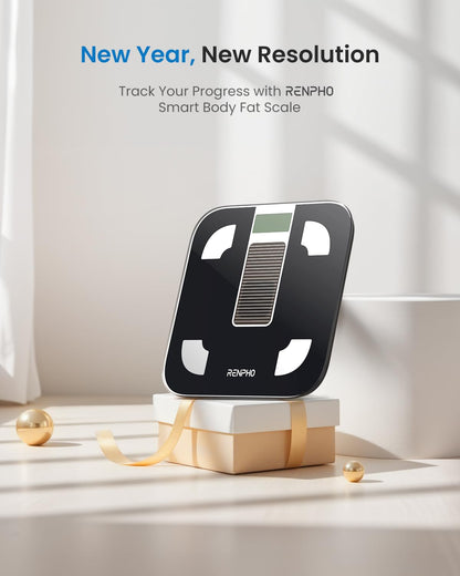 RENPHO Smart Scale for Body Weight, Digital Bathroom Scale BMI Weighing Bluetooth Body Fat Physician Scale, Body Composition Monitor Health Analyzer with Smartphone App, 400 lbs - Elis 1
