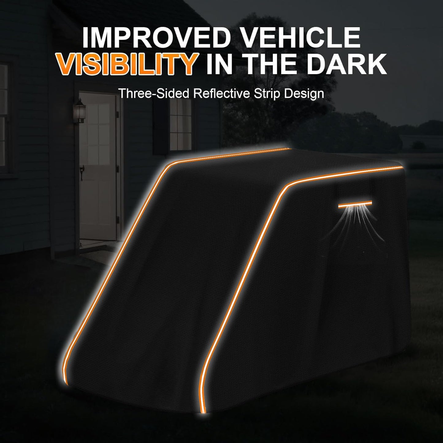 Xmuzua 900D Skid Steer Cover Waterproof Heavy Duty, UV Protection Track Loader Cover Compatible with Bobcat, John Deere, Kubota, Caterpillar, Case, New Holland, JCB, (148"x 75"x 80")