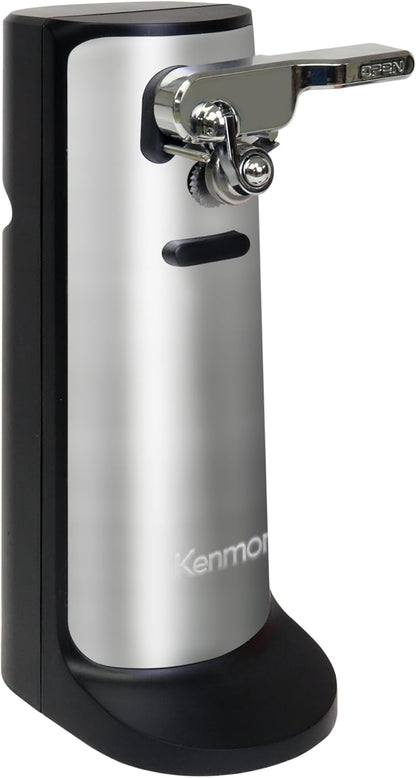 Kenmore Electric Can Opener - Arthritis-Friendly Design | Automatic Stainless Steel with Cord Storage