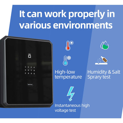 BOFON Home Safe, Fingerprint Password Safe Box with Key, Cabinets SafeBox for Home, Security Box, Biometric Safe, W-series 2.1Cubic feet