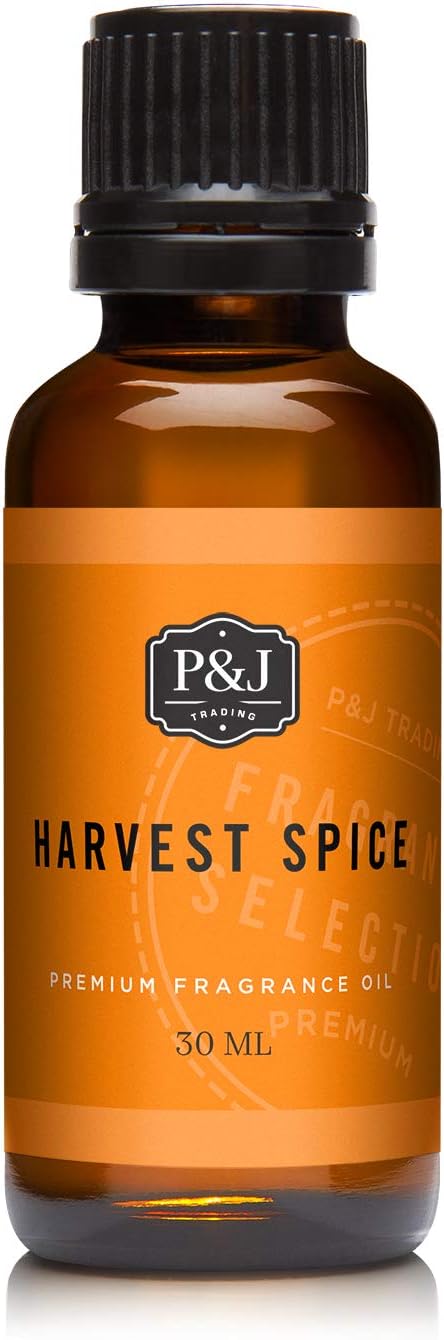 P&J Fragrance Oil Autumn Set | Brown Sugar, Apple, Harvest Spice, Vanilla, Forest Pine, and Snickerdoodle Candle Scents for Candle Making, Freshie, Soap Making Supplies, Diffuser Oil Scents