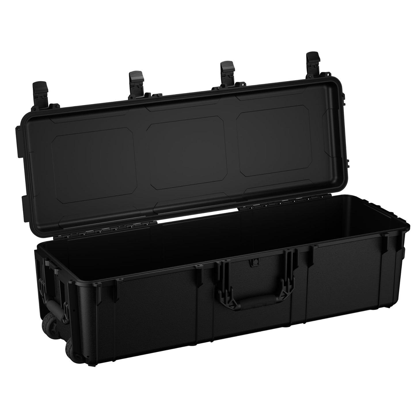 Condition 1 45" Empty Waterproof Hard Case w/Wheels – Lockable, TSA Approved Gear Storage Long Trunk, IP67-Rated Waterproof, Stackable, Rugged Travel Case – Black, Made in USA, 44.52"x16.30"x12.90"
