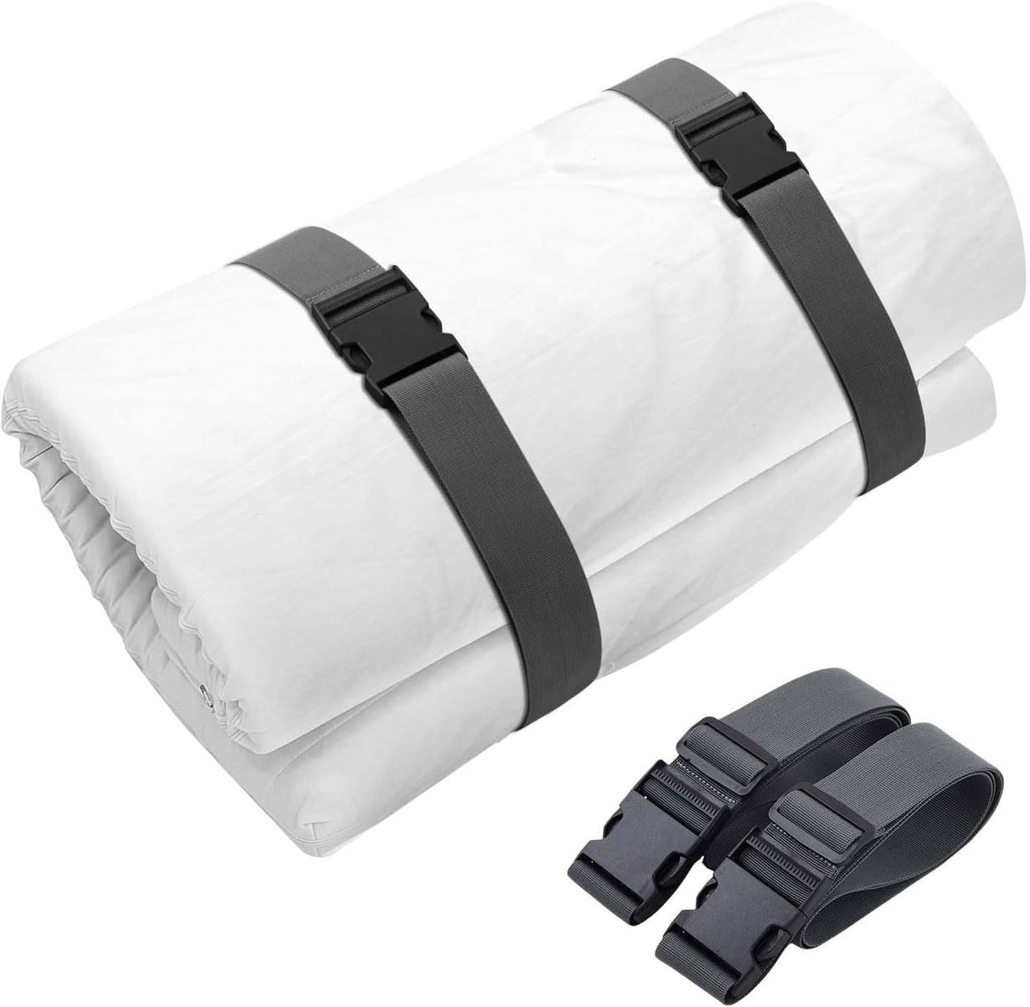 Skiennix Mattress Moving Straps - Adjustable Packing Straps with Buckles for Twin & Full Mattresses (60" x 2")