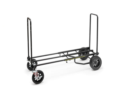 Rock-N-Roller R12STEALTH (All Terrain Stealth) 8-in-1 Folding Multi-Cart/Hand Truck/Dolly/Platform Cart/34" to 52" Telescoping Frame/500 lbs. Load Capacity, Black