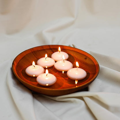 YOROXRG 50 Pack of 2-Inch White Floating Candles - Ideal for Weddings, Home Décor, Spa Baths, and Romantic Settings