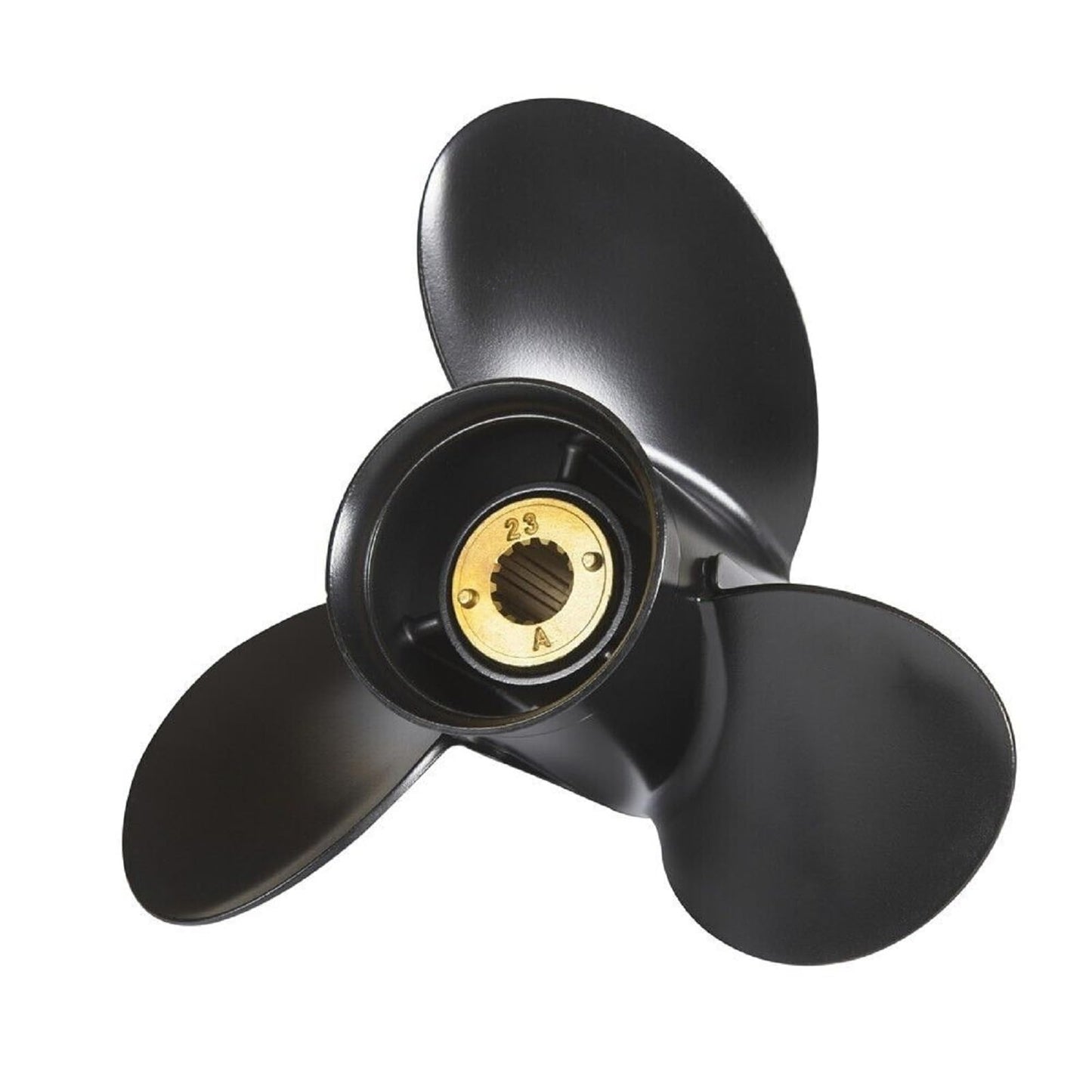 MARKGOO Propeller 10 3/8 X 13 Pitch RH 13 Spline Tooth for Mercury Mariner Outboard 25 30 35 40 45 50 55 60 70 HP Boat Motor Engine Parts Aluminum Prop with Hub Nut Kit 48-73136A45
