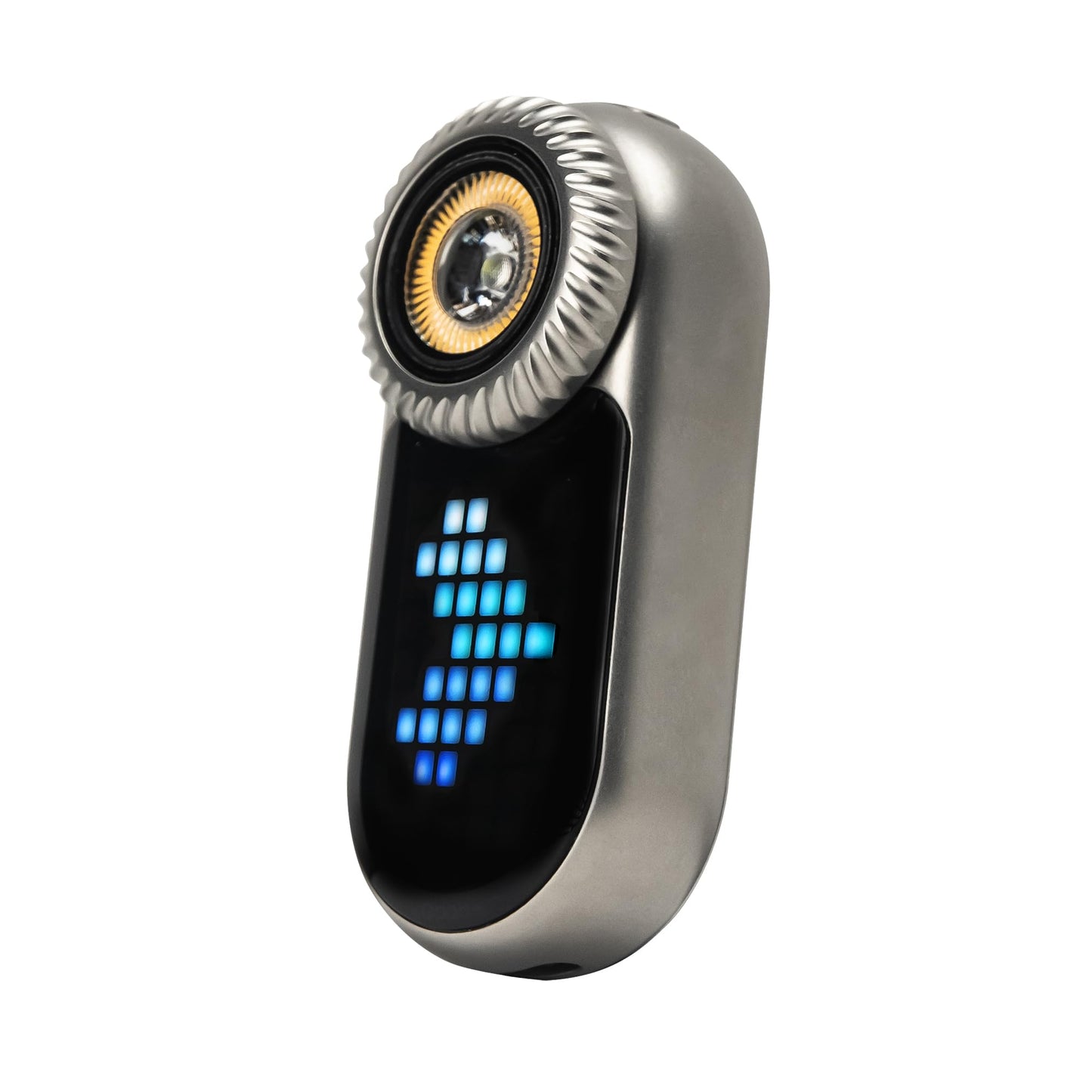 LOOPDOT EDC Flashlight – Rechargeable Small and Powerful LED Flashlight with RGB Pixel Display, Interactive Games, Adjustable Brightness – Cool Gadget Gift for Kids & Adults (TI)