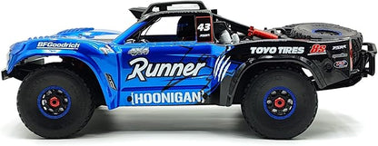 FSRC RC Truck1/7 Model TT 6S/8S Blue/Red High-Speed Off-Road Desert Truckr RC car Short-Course Truck 4WD 100km/h+(8S-Blue)