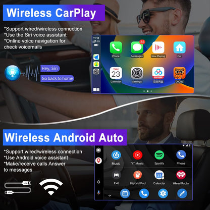 5G WiFi Car Stereo for Jeep Compass Patriot, 7 inch Touch Screen Android 13 Radio with Bluetooth GPS Wireless CarPlay Android Auto AM/FM DSP Wireless Update Menu Button(2GB+64GB)