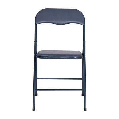 Flash Furniture Madison 5-Piece Folding Card Table and Chairs Set, Portable Event Table and Chairs Set for Indoor and Outdoor Gatherings, Navy