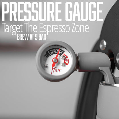 Flair UPDATED Espresso Maker - Classic: All manual lever espresso maker for the home - Pressure gauge and two portafilters included