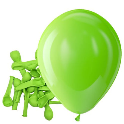 Bezente Lime Green Latex Party Balloons - 150 Pack 5 inch Matte Green Balloons Small Light Green Balloons for Birthday Bridal Shower Dinosaur Jungle Party Decoration