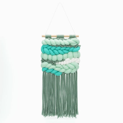 Weaving Loom for Beginners Adults/Kids and 1 Set of Weaving Works Complete Yarn Kit with Detailed Friendly Instructions, Parents and Children in The Holiday Experience Weaving Brings Fun Green