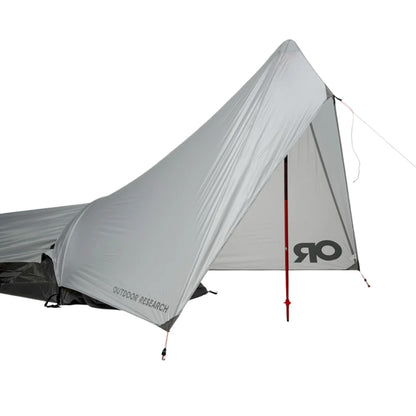 Outdoor Research Helium UL Vestibule | Extra Headspace for Helium UL Bivy, Waterproof, 1 Trekking Pole Setup, Stakes Included, Pebble, One Size