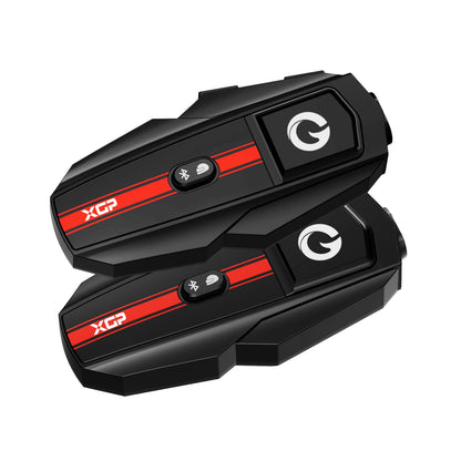 X10 10 Riders Group Mesh Motorcycle Intercom, 3000m Motorcycle Bluetooth Headset V5.3 with Audio Multitasking/Music Sharing, Helmet Communication Systems for ATV/Snowmobile/Ski, 2 Pack