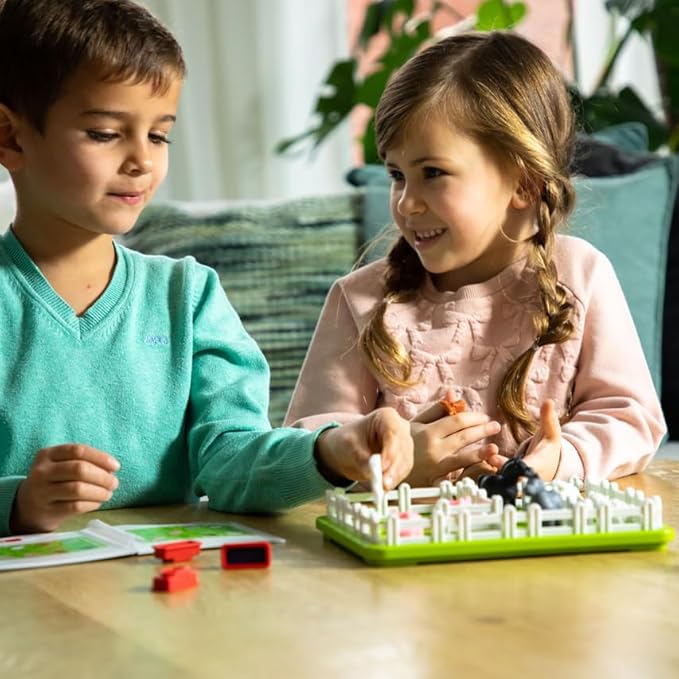 SmartGames Smart Farmer – Barnyard STEM Focused Cognitive Skill-Building Logic Puzzle Game with 60 Challenges for Ages 5+