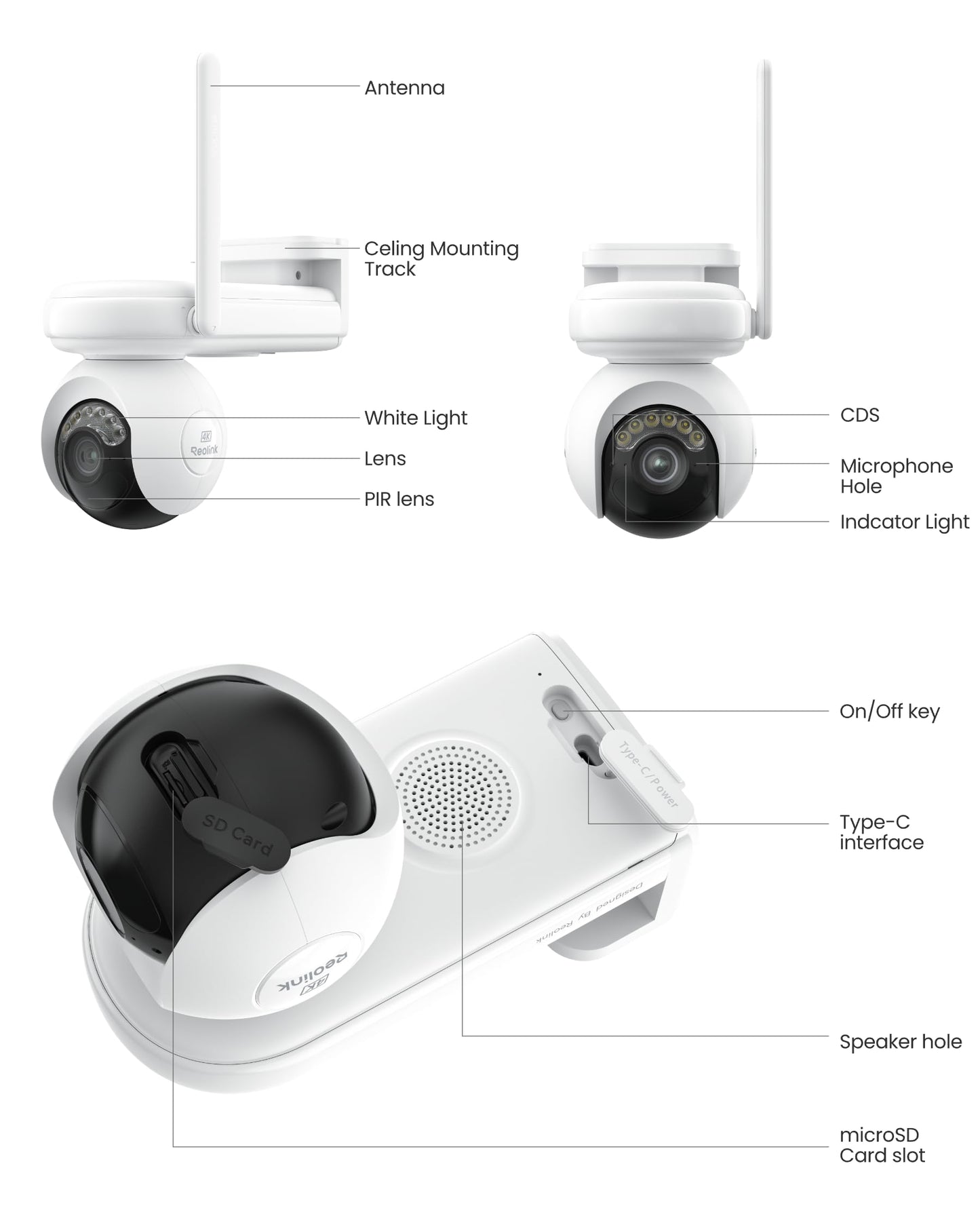 REOLINK Altas PT Ultra - 4K Security Camera Outdoor, 500 Days Battery Life, ColorX Night Vision Solar Camera Outdoor Wireless, 360° Pan Tilt Auto Tracking, Dual-Band Wi-Fi 6, Smart Detection