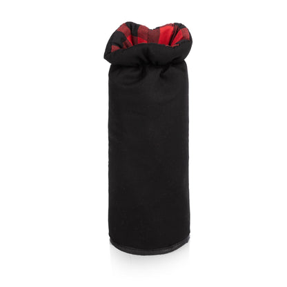 PICNIC TIME Somerset Deluxe Picnic Basket with Picnic Blanket, Soft Cooler and Wine Bag - Picnic Set 2 - Romantic Picnic Wine Basket, (Red & Black Buffalo Plaid Pattern)