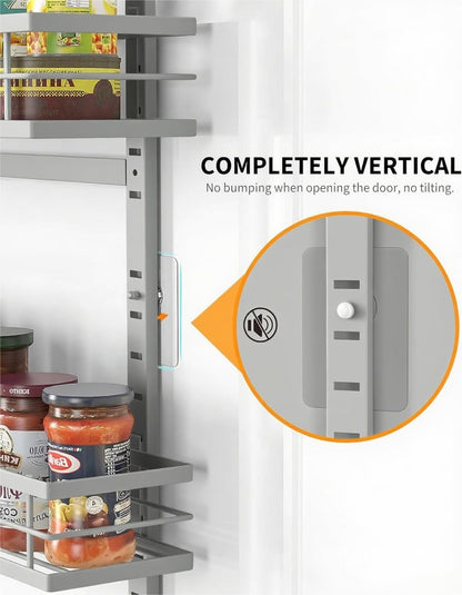 Moforoco 9-Tier Over The Door Pantry Organizer, Pantry Organization and Storage, Black Hanging Basket Wall Spice Rack Seasoning Shelves, Home & Kitchen Bedroom Bathroom House Essentials