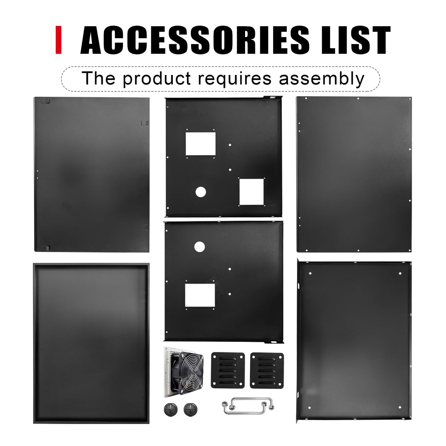 Lockable Generator Box for Outside/RV/Truck/Trailer, Outdoor Generator Shed Storage Box Quiet Enclosure (30"x22"x24")