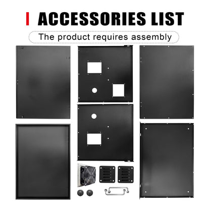 Lockable Generator Box for Outside/RV/Truck/Trailer, Outdoor Generator Shed Storage Box Quiet Enclosure (30"x22"x24")