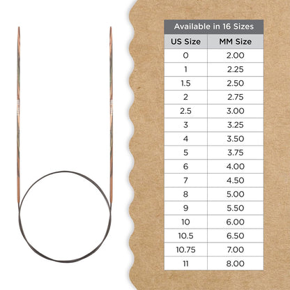 Knitter’s Pride Terra Fixed Circular Needles 32"" (80cm) – US Size 0 (2mm)