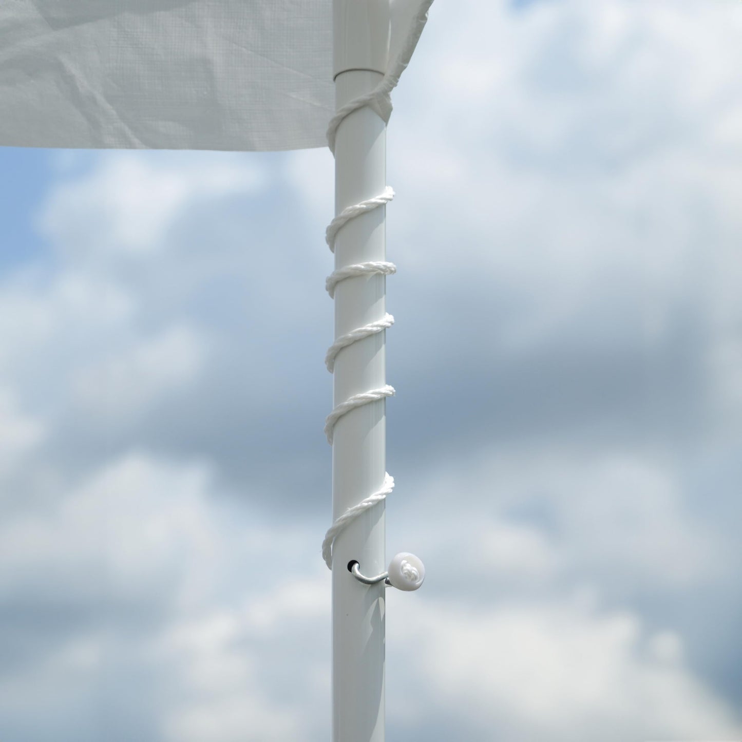 ShelterLogic 10' x 20' 6-Leg Agricultural Outdoor Shade Tent Canopy, UPF 50+, 100% Waterproof Small Storage Tent for Livestock and Crops, White