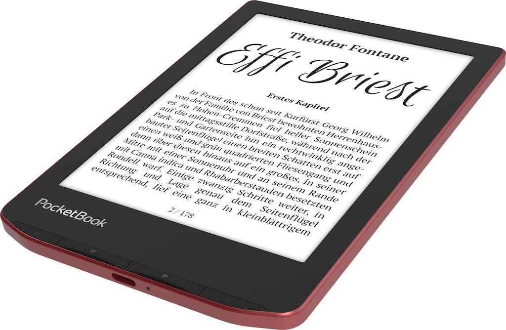 PocketBook Verse Pro E-Reader Waterproof | Eye-Friendly 6'' E-Ink Carta™ HD Touchscreen | Audio-Book & E-Book Reader | Text-to-Speech Function | SMARTlight | 16GB | WiFi & Bluetooth | Azure