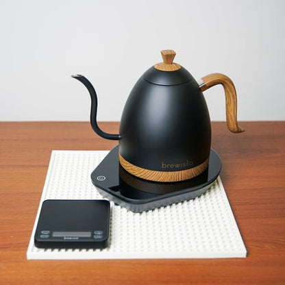 Brewista Artisan Electric Gooseneck Kettle, Water Boiler with LCD Panel, Precise Temperature Control, Fast Boiling and Keep Warm Settings for Pour-Over Coffee & Tea, Café, 1 Liter (Matte Black)