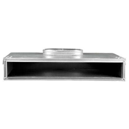 BUILDMART - 24" Plenum Box for [24" Linear Slot Diffuser - (2 Slot) Double Slot] Premium Insulated Galvanized Sheet Metal Plenum Box for Heating and Cooling - Texas Buildmart