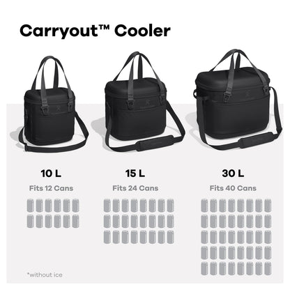 Hydro Flask Carryout Cooler - Insulated Portable Soft Cooler - 30 L Capacity in Shale Gray