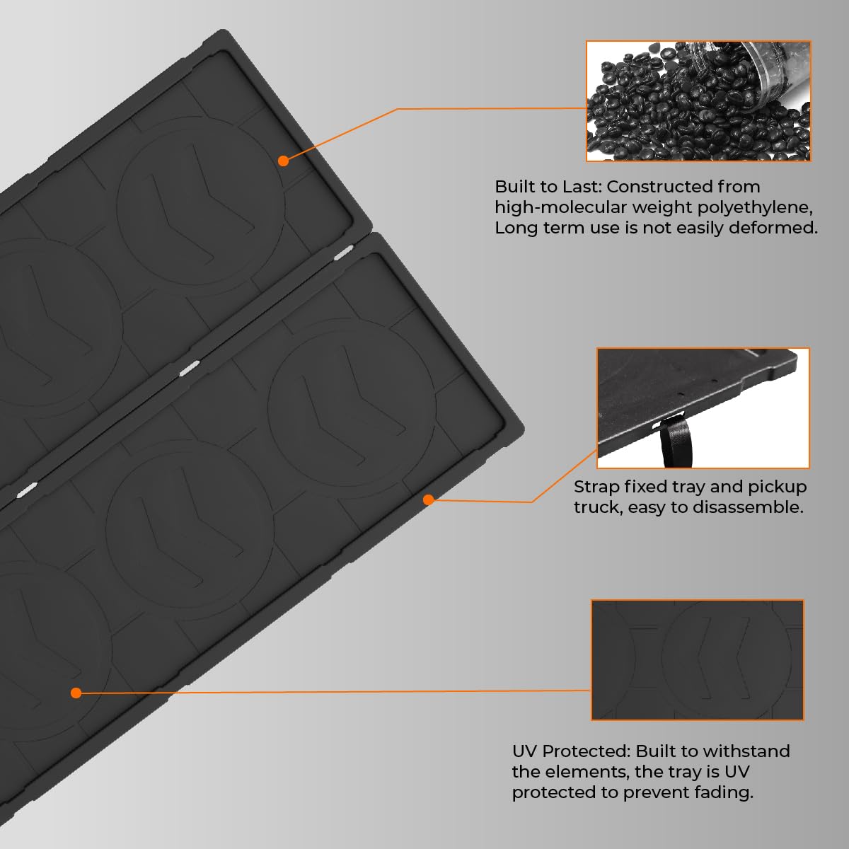 LECARDIO Heavy Duty Slide-Out Truck Bed Cargo Tray,Pull-Out Storage Organizer for Pickup Trucks,Fits 5'5" Beds & Longer