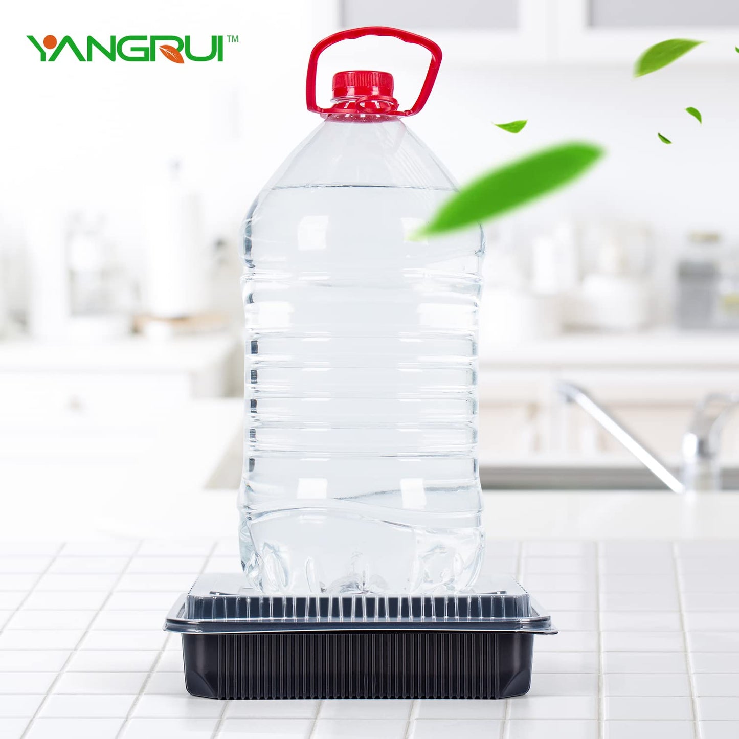 YANGRUI Togo Containers for Takeout,Lunch Storage,Food Prep 40 pack 48 oz + Clamshell Take Out Containers 41 oz 100-pack