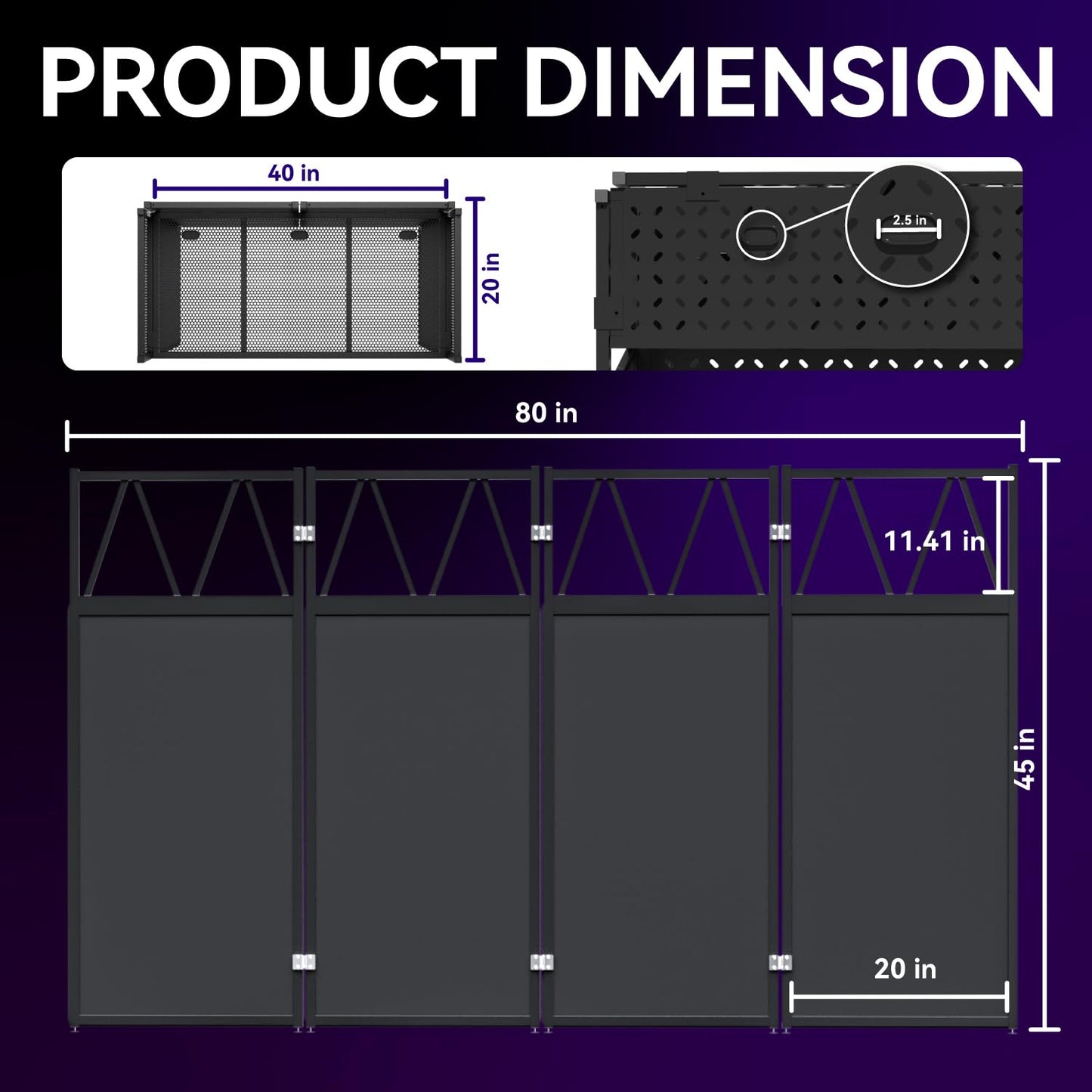 RDCMKL Two-Tier DJ Table Stand Portable Booth - 40" Dual-Layer Heavy Duty Metal DJ Stand with Laptop Shelf & 8 Scrims, Foldable DJ Event Facade with Adjustable Feet for Mobile DJ, Club, Weddings (Double Layer)