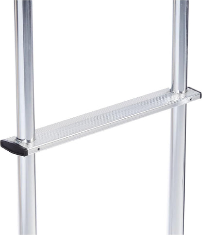 Surco 501L Universal RV/Motorhome Hinged Aluminum Exterior Ladder - Compatible with all RVs Regardless of Make or Model; Brite Dipped Polished Finish