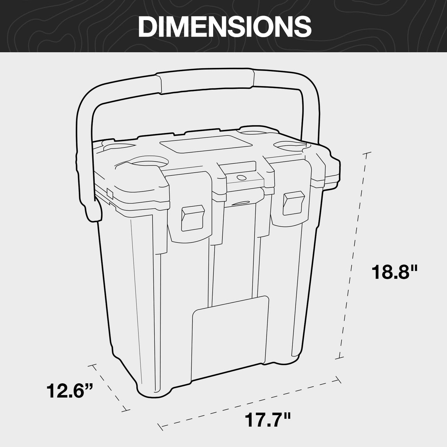 Pelican 20 Quart Elite Cooler (White/Gray)