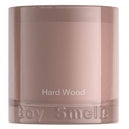 Boy Smells Hard Wood Leather Candle - 8.5 oz - Home Candle with Black Pepper, Leather and Cedarwood - Up to 50-Hour Burn - Cotton Wick